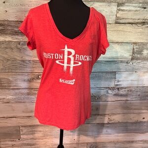 NBA Women's Red Houston Rockets Short Sleeve Tee